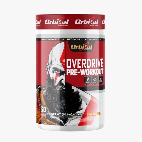 Overdrive Pre-Workout Orange 20.2oz, 600gm