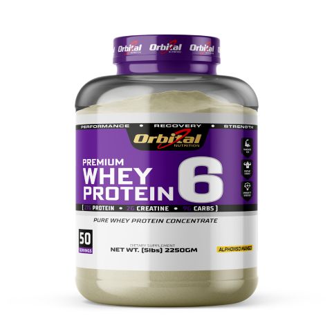 Premium Whey Protein 6 Alphonso Mango 5lbs